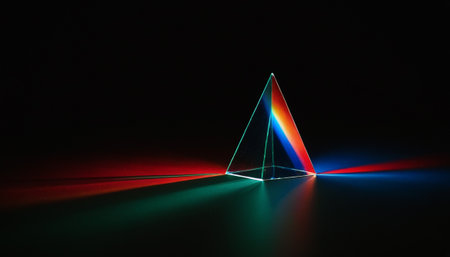 3d rendering of abstract geometric shapes. Laser beams, glowing lines on a black background. Futuristic designの素材