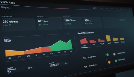 Stock market data on monitor. Stock market data on monitor. Stock market data on monitor screen. Stock market data on monitor. Business financial graph on monitor. Stock market data on monitor.の素材