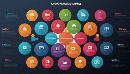 Cryptocurrency infographic template with icons and 5 options or steps.の素材