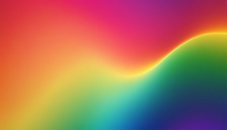 Rainbow abstract background for web design. Colorful spectrum gradient.の素材