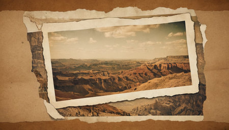 Vintage image of Grand Canyon National Park, Arizona, USA.の素材