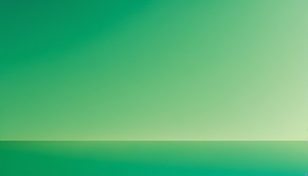 Green gradient background with copy space for text or image. Minimal design.の素材