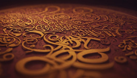 Golden Arabic Calligraphy for Ramadan Kareem. 3d renderingの素材