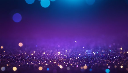glitter vintage lights background. purple and blue. de-focusedの素材