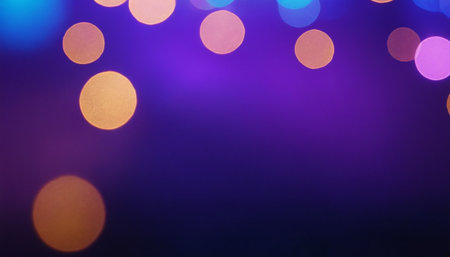 Abstract circular bokeh background of Christmaslight. Defocused background.の素材