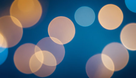 Abstract circular bokeh background of Christmaslight. Soft focus.の素材