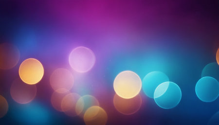 abstract background bokeh circles for Christmas and New Year backgroundの素材