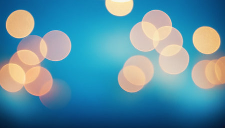 Abstract circular bokeh background of Christmaslight. Festive background.の素材
