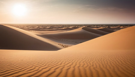 Sand dunes in the Sahara desert, Merzouga, Moroccoの素材