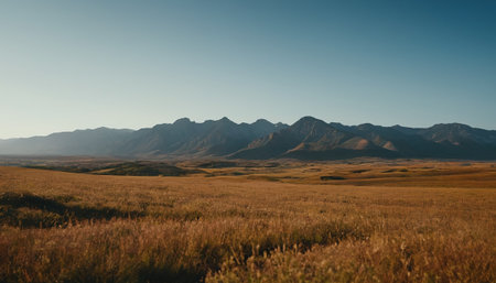 Mountain range in the steppe. Altai, Siberia, Russiaの素材
