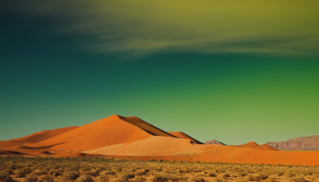 Sand dunes in Sossusvlei, Namib desert, Namibiaの素材