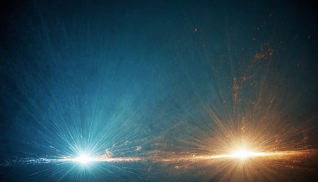 Futuristic sunrise over the sea. Elements of this image furnished by NASAの素材