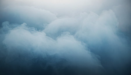 Fog in the morning. Foggy sky background. Abstract backgroundの素材