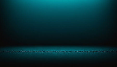 Empty stage with spotlights, 3d render. Abstract background.の素材