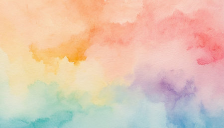 Abstract colorful water color for background. Soft background. Digital art painting.の素材