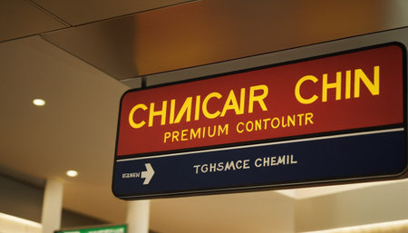 Chiang Mai international airport sign.の素材
