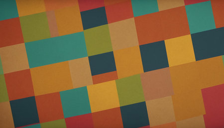 Colorful geometric paper background for design with copy space for text or image.の素材