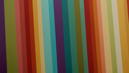 Abstract colorful background. Texture of striped paper. Vertical stripes pattern.の素材