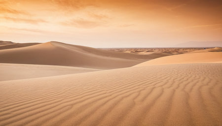 Sand dunes in Maspalomas Gran Canaria at sunsetの素材