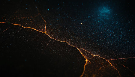 abstract background of cracks in the ground. 3d render illustrationの素材