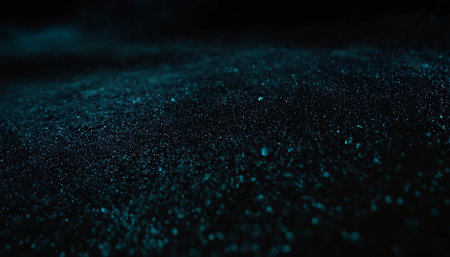 blue glitter vintage lights background. silver and black. defocused.の素材