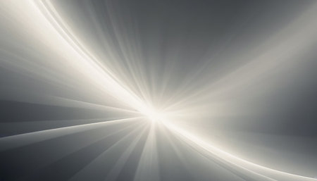 Abstract rays of light in the dark. Computer generated abstract background.の素材