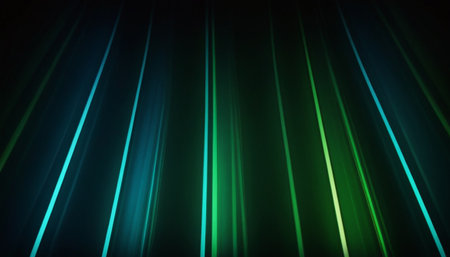 Abstract light lines background. Vector illustration. Futuristic technology style.の素材