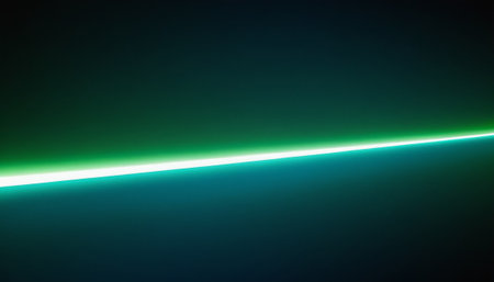 Neon lines on a dark background. Abstract background for design.の素材