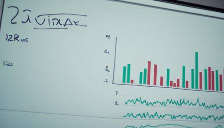 Graphs and Charts showing the results of a successful business analysisの素材