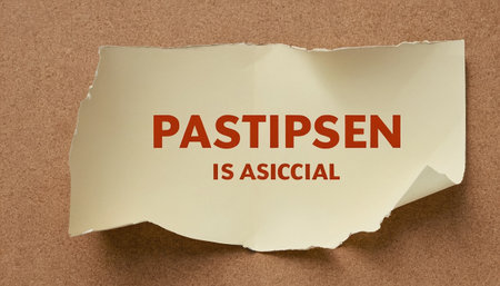 A piece of paper with the word PASSISTEN IS CASHの素材