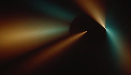 abstract background of colored rays of light. long shutter speed.の素材