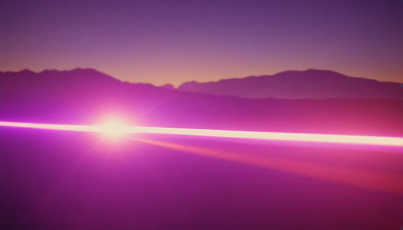 Sunset in the mountains. Beautiful view of the mountain range.の素材