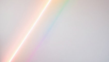 Rainbow on a white background in the form of a rainbow.の素材