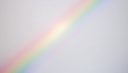 Rainbow on white background. Blurred rainbow background. Abstract rainbow background.の素材