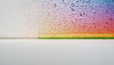 Rain drops on the window with copy space. Abstract background for your designの素材