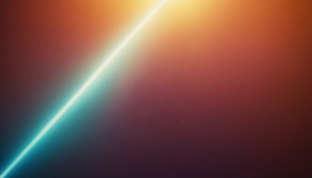 abstract multicolored rays of light on a dark background.の素材