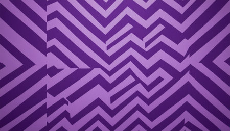 Purple zigzag pattern abstract background. 3d render illustrationの素材