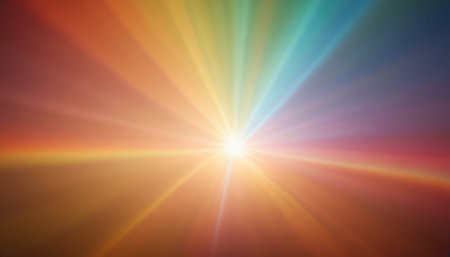 abstract of sun with flare. natural background with lights and sunshine wallpaperの素材