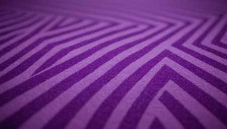 Purple abstract background with lines. Texture of fabric with stripes.の素材