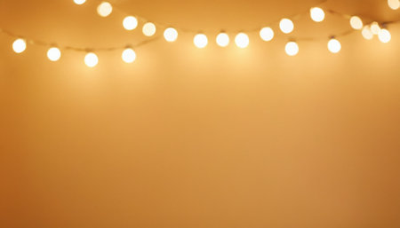 Blurred lights bokeh background. Christmas and New Year conceptの素材