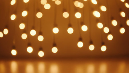 Defocused lights bokeh background. Abstract christmas background.の素材