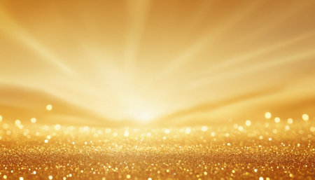 golden glitter vintage lights background. gold and silver. de-focusedの素材