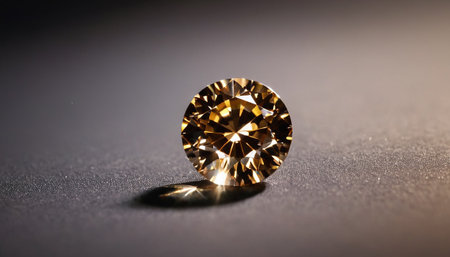 Luxury diamond on a black background. Shallow depth of fieldの素材