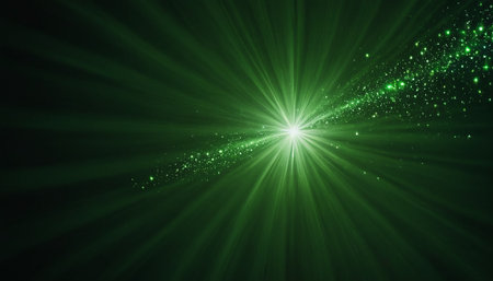 star with lens flare and bokeh effect made in 3d softwareの素材