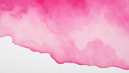 Abstract pink watercolor painted on paper texture background, copy space.の素材