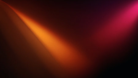 abstract background of colored rays of light on a dark background.の素材