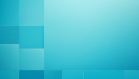 Blue abstract background with squares. Geometric design for business presentations or web template banner.の素材