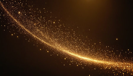 golden glitter vintage lights background. gold and black. de-focusedの素材