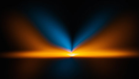 abstract background with bokeh defocused lights and shadow.の素材