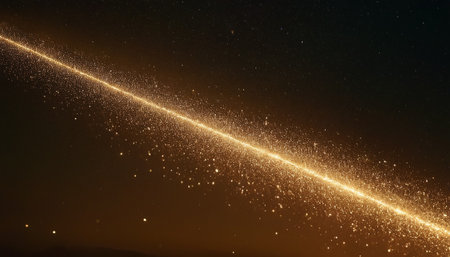 Fireworks, salute and stars in the night sky. 3D renderingの素材